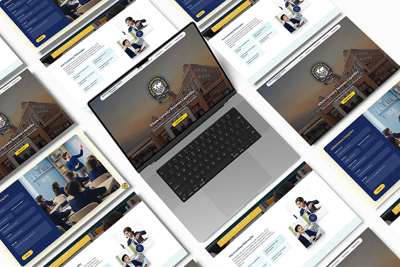 Doon International School Hyderabad Website Mockup